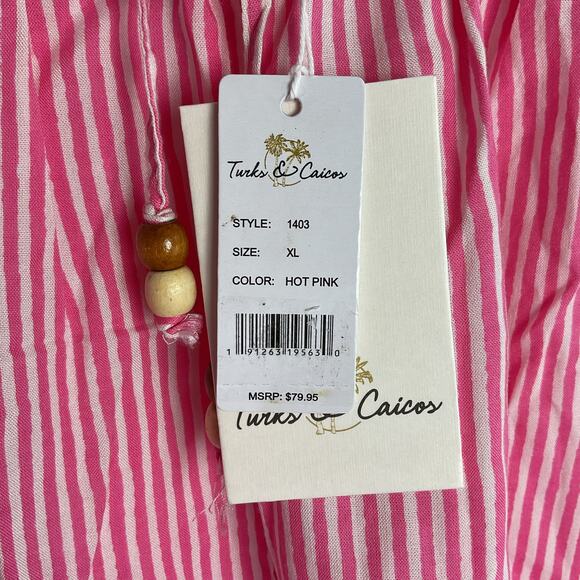 Turks and Caicos Seersucker Drawstring Shorts New with Tag XL - Picture 7 of 13